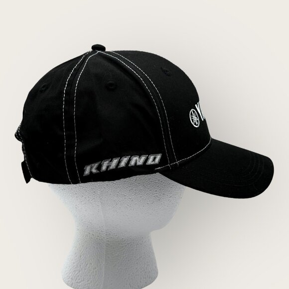 Yamaha Grizzly Rhino Black Adjustable Baseball Cap Hat 100% Cotton Mens - Picture 4 of 6